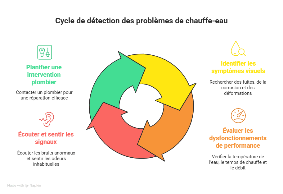 réparation un chauffe-eau défectueux