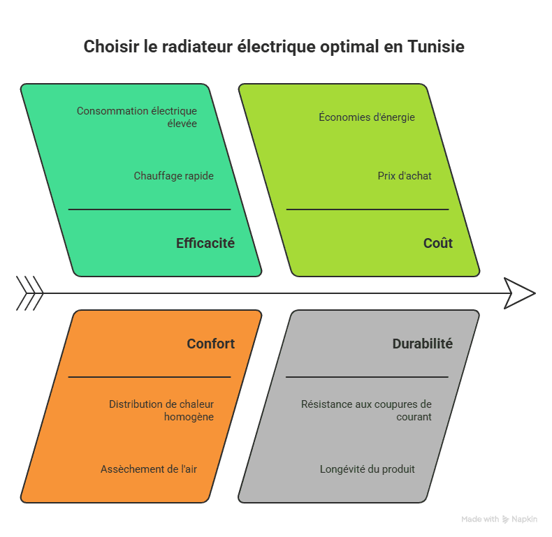 Radiateur électrique en Tunisie