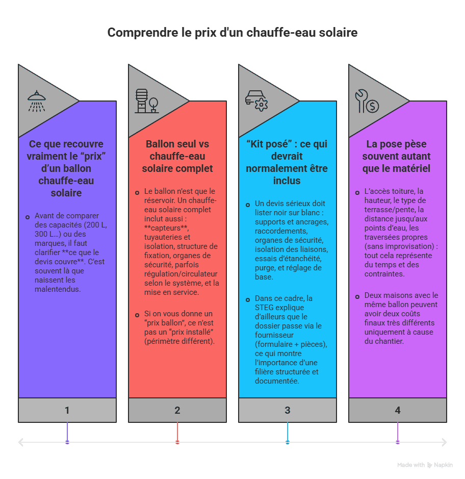 prix ballon chauffe-eau solaire tunisie