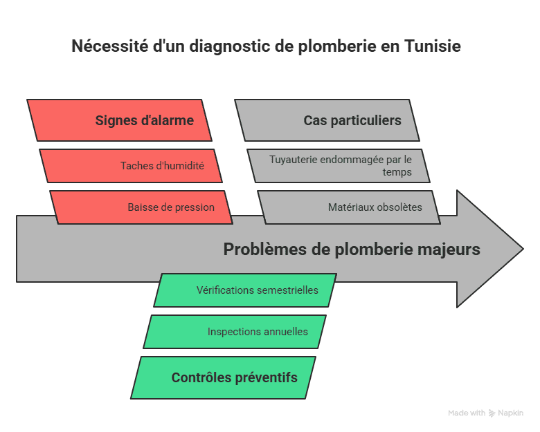 Diagnostic plomberie en Tunisie