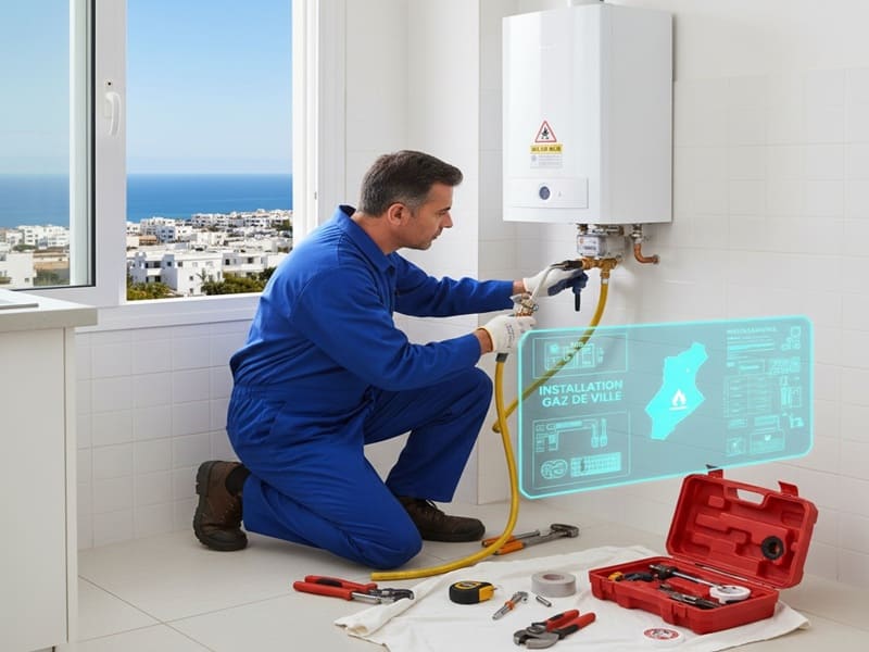 installation gaz de ville en tunisie