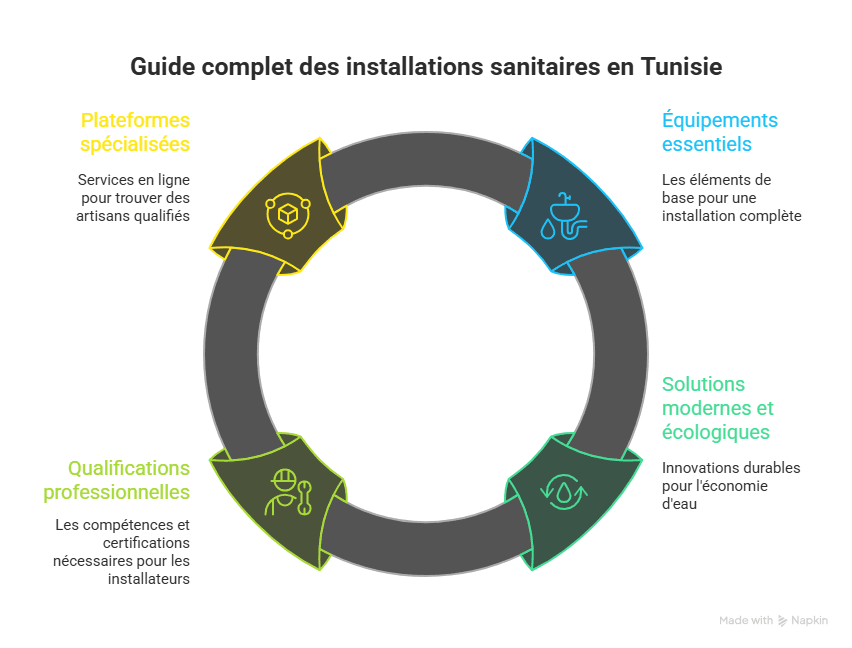 Installation des équipements sanitaires en Tunisie