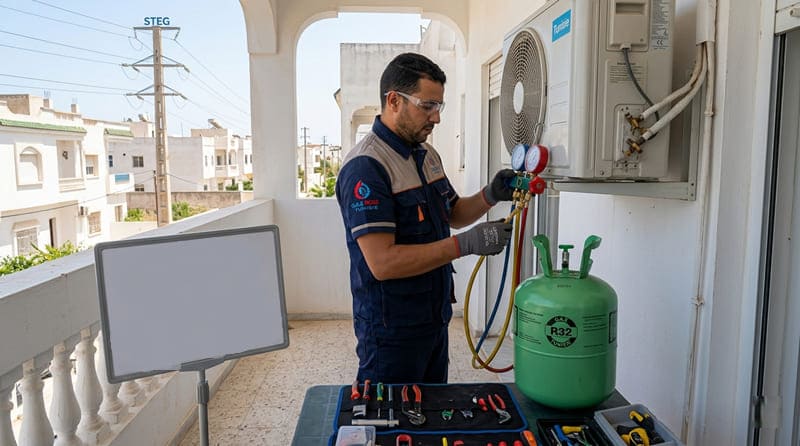 Prix d'une recharge de gaz pour climatiseur Tunisie